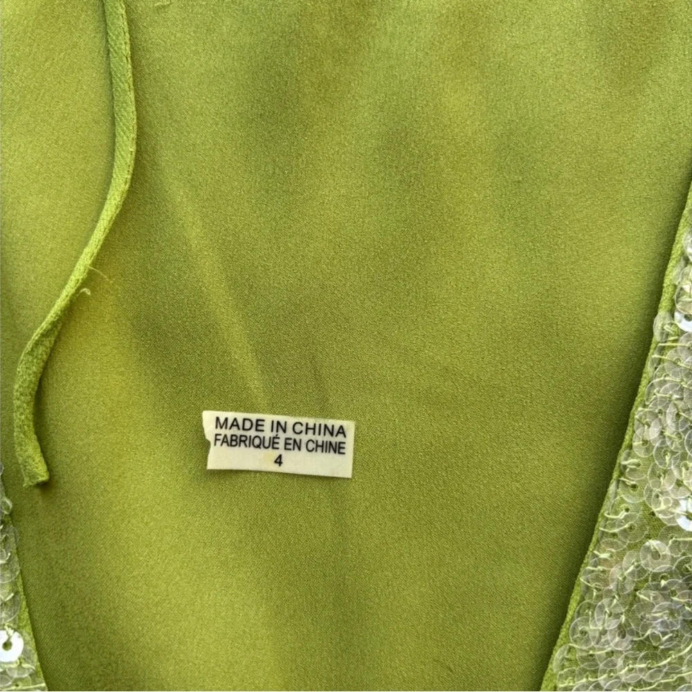 Alice + Olivia Green Sequin Mini Dress - Picture 7 of 10